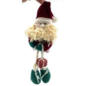 Hanging Santa Gnome Christmas Ornament for Tree, Wall, Door or Porch Vintage 🎅